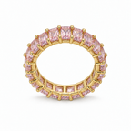 Ariel Ring — pink stones and gold setting, inside view
