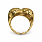 Cupid Ring in gold — back view