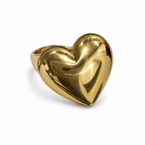 Cupid Ring in gold — front view